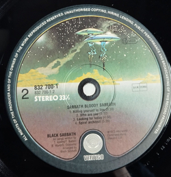 Винтажная виниловая пластинка LP Black Sabbath Bloody Sabbath (Holland 1987)