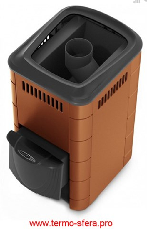 Печь для бани Тунгуска 2017 Carbon ДА КТК терракота