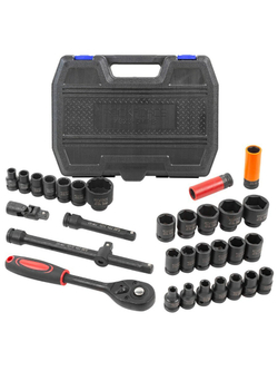 Набор инструментов ударных 32пр.1/2''(6гр.)(10-32мм, Cr-Mo) RockForce##Rock FORCE RF-4323-5MPB