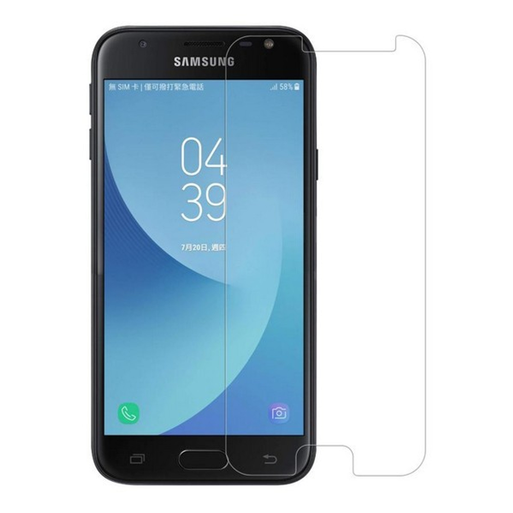 Защитное стекло "Плоское" для Samsung J330F (J3 2017)