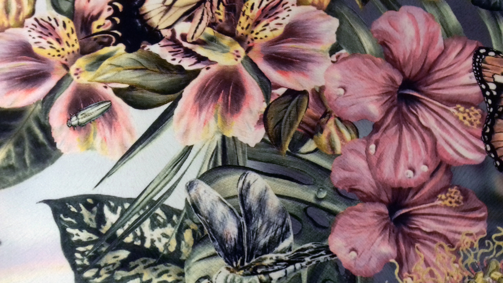 Микровелюр Xpoint 0079.02 Бабочки