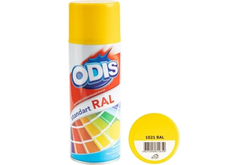 Краска-спрей ODIS рапсово-желтый №1021 450мл (12)