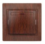 ЭРА Intro Plano Венге Выключатель с подсветкой 10АХ-250В, скрытая установка 1-102-10 Б0030036