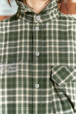 Рубашка Called a Garment Human Flannel Shirt "Dark Green"