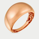 Женское кольцо из розового золота 585 пробы без вставок (арт. 900041-1000)