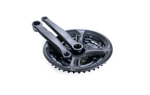 Шатун правый TRIX 170мм под квадрат(звезды на 24x34x42 зуб.-алюминий/сталь черный