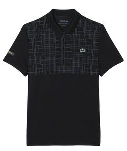 Мужское теннисное поло Lacoste Tennis x Novak Djokovic - black