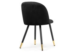 Стул на металлокаркасе Gabi black / black / gold