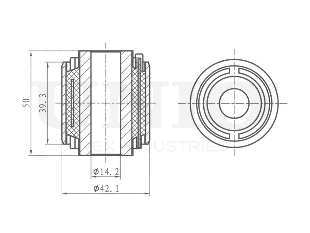 Сайлентблок задней поперечной тяги UNIO RMP-20317