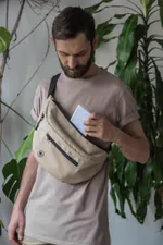 Сумка поясная MONQ Big Buddha Бежевая