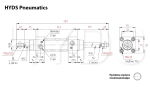 SCD 32x150-S Пневмоцилиндр с двусторонним штоком