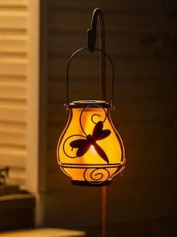 Комплект фонарь садовый "Стрекоза" и крюк для подвешивания на солнечной батарее ЧУДЕСНЫЙ САД