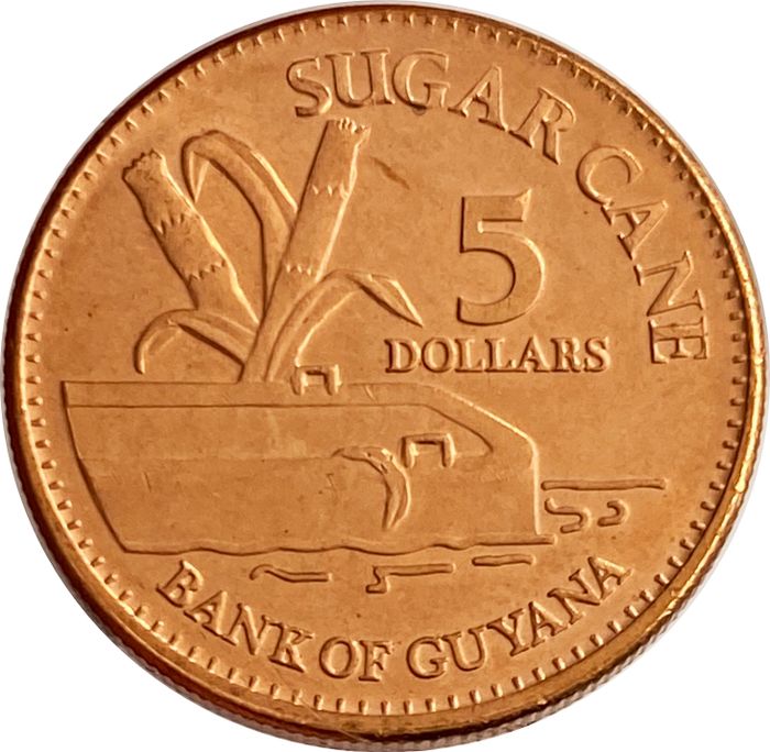 5 долларов 2012 Гайана