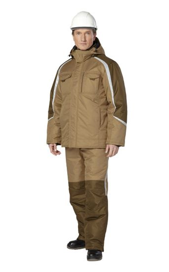 Костюм зимний "Финикс" полукомбинезон (бежевый/хаки)