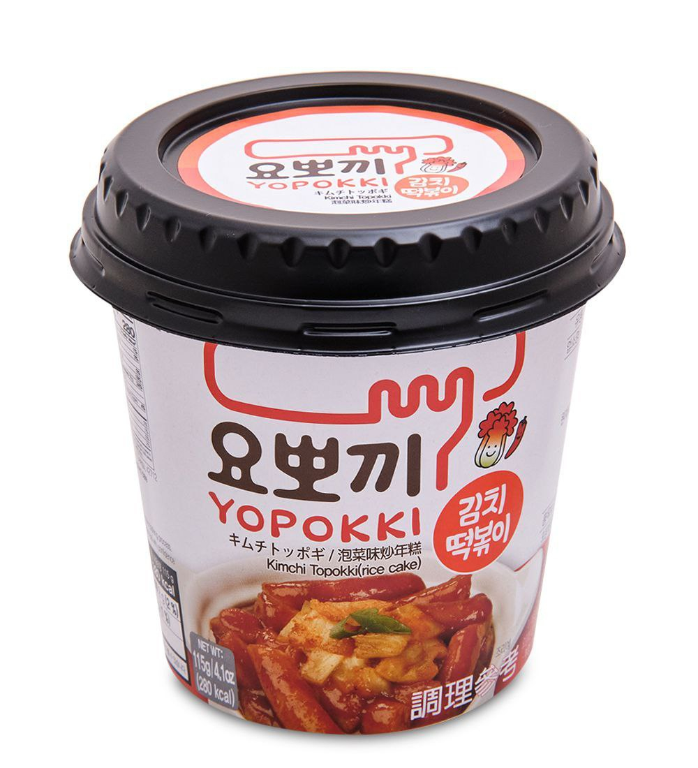 Токпокки (рисовые клецки) Yopokki вкус кимчи, 115 гр