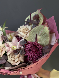 Букет в фиолетовой гамме для Мамы