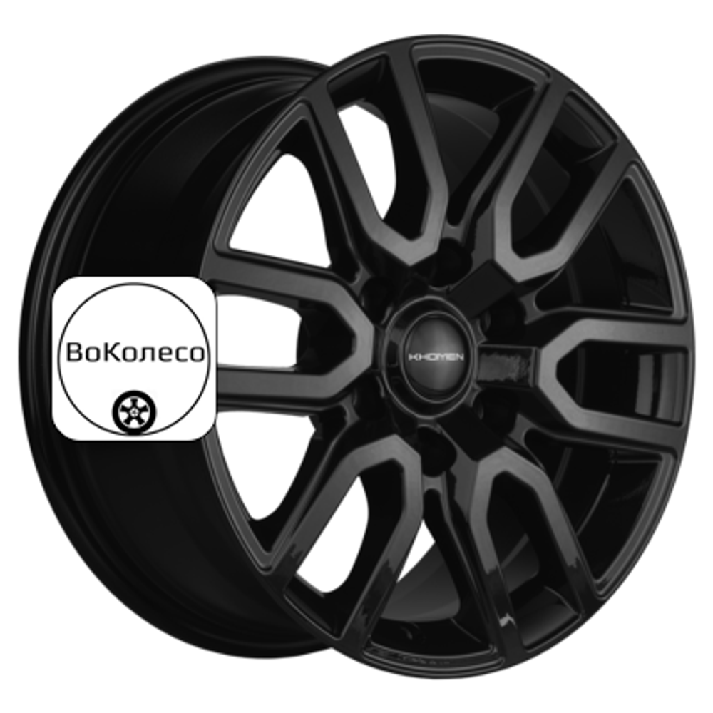 8x17/6x139,7 ET42 D75,1 KHW1723 (Haval H9) Black Khomen Wheels