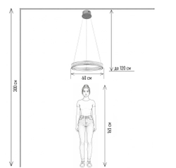 Подвесной светильник LED MyFar Willem MR2540-1PL кольцо