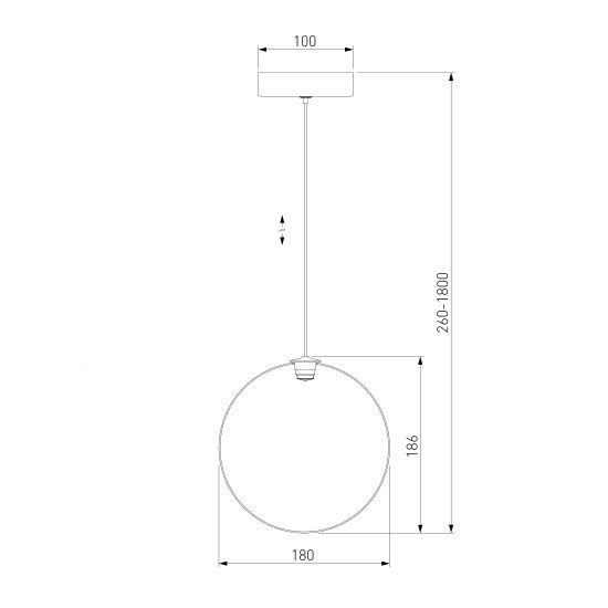 50230/1 LED / подвесной светильник / прозрачный
