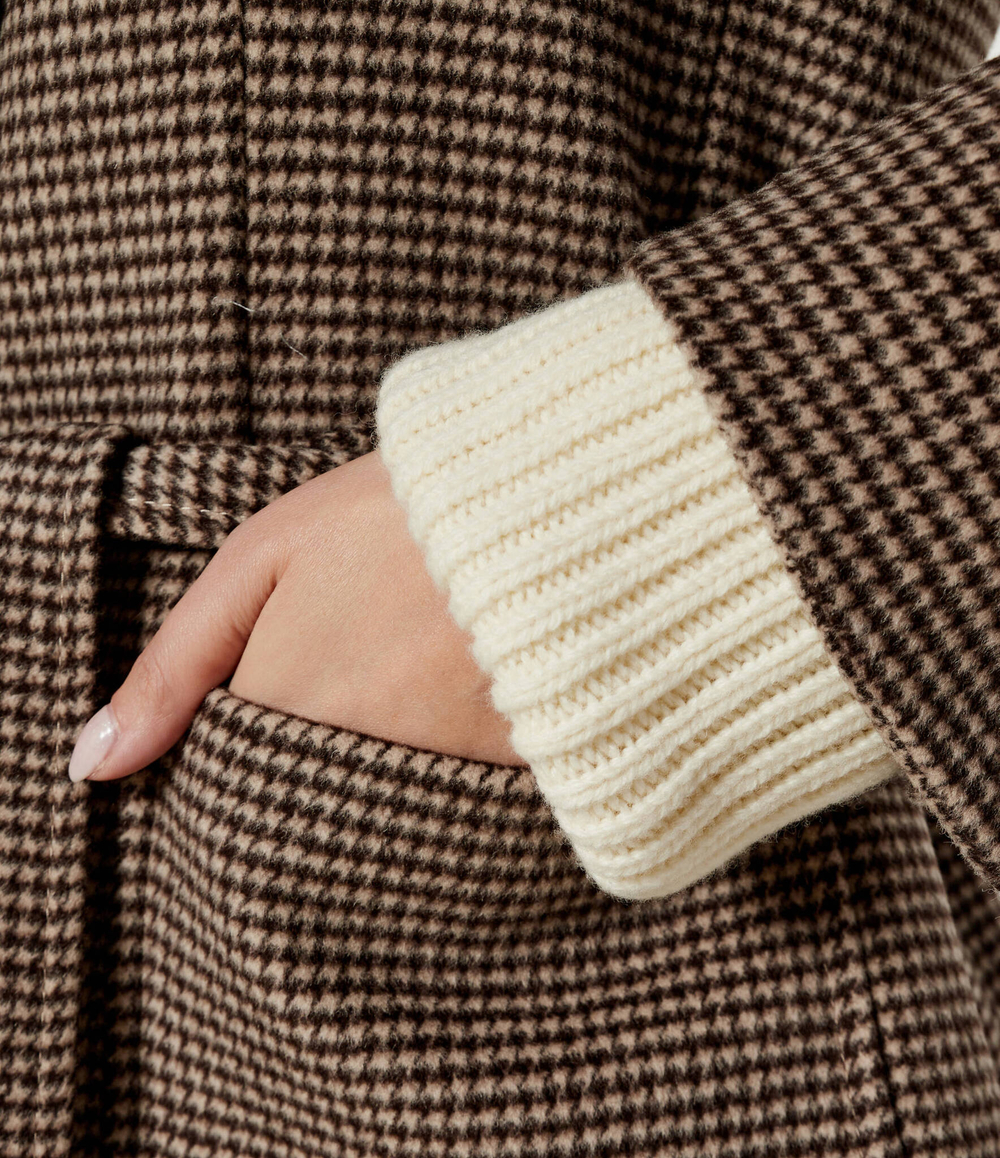 Шерстяное пальто RUNAWAY1 MAX&Co. - коричневый(6016134)