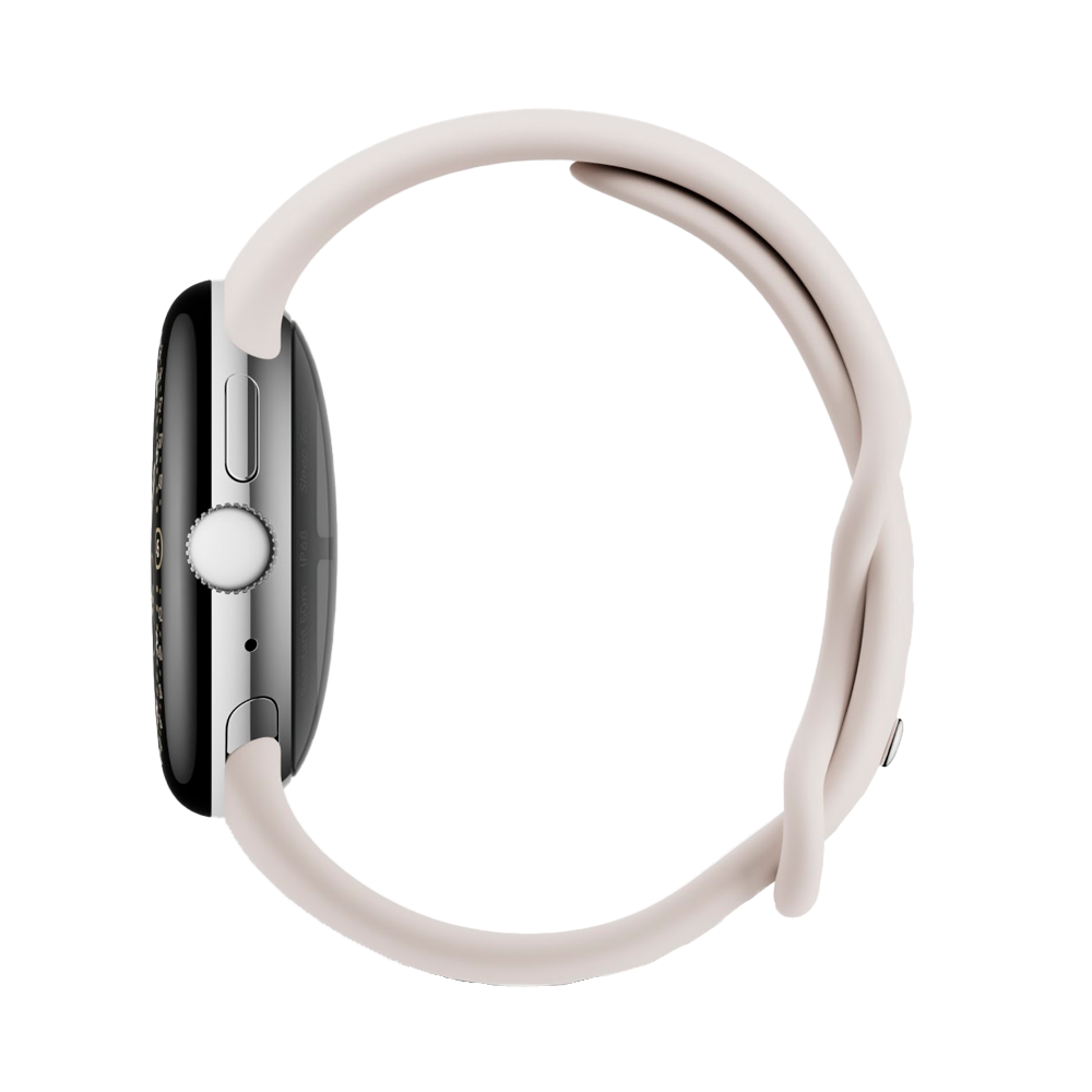 Умные часы Google Pixel Watch 4 Wi-Fi, 41mm, Polished Silver/Porcelain (Серебряный/Фарфоровый)