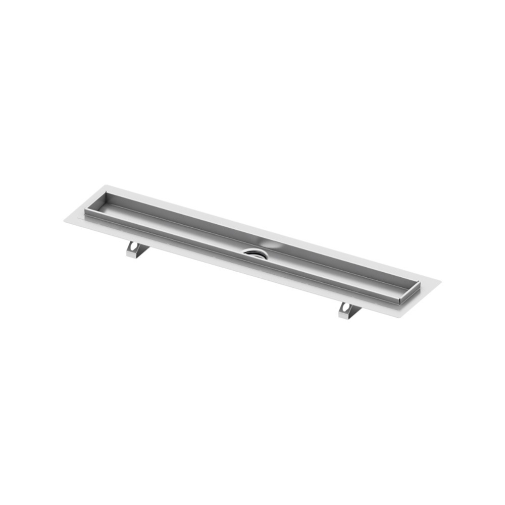 Купить Дренажный канал 100 см TECE TECEdrainline прямой, без крышки, серебристый металлик 601000