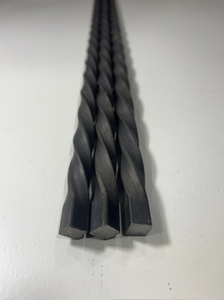 Кованый элемент торсион 1000мм квадрат полнотелый 12х12мм