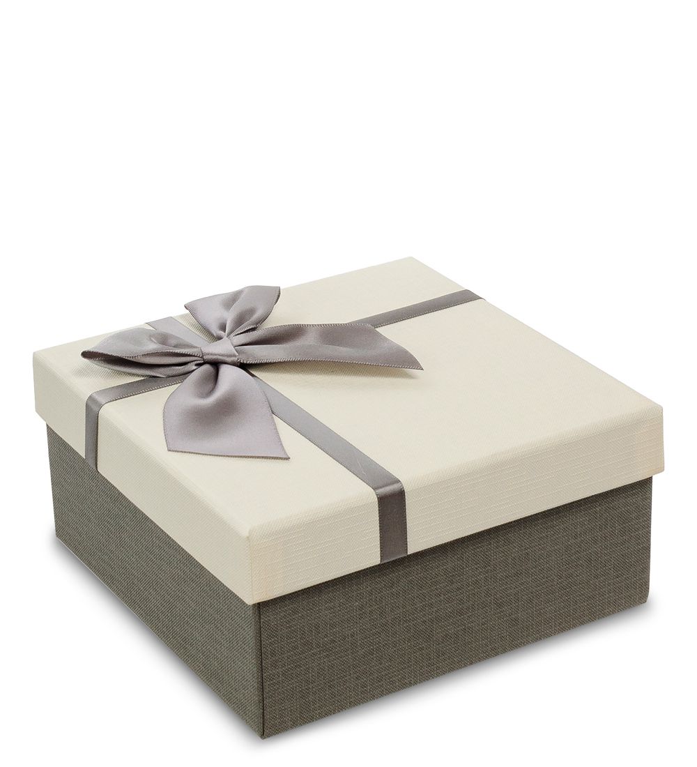 WF-76/2-B Коробка «Квадрат» цв.сер./беж.