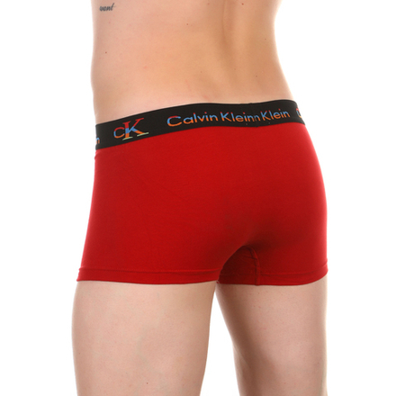 Мужские трусы боксеры красные Calvin Klein Black Waistband Boxers