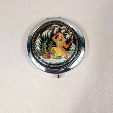 Ручное зеркало "По-щучьему веленью"  (худ. роспись Палех)