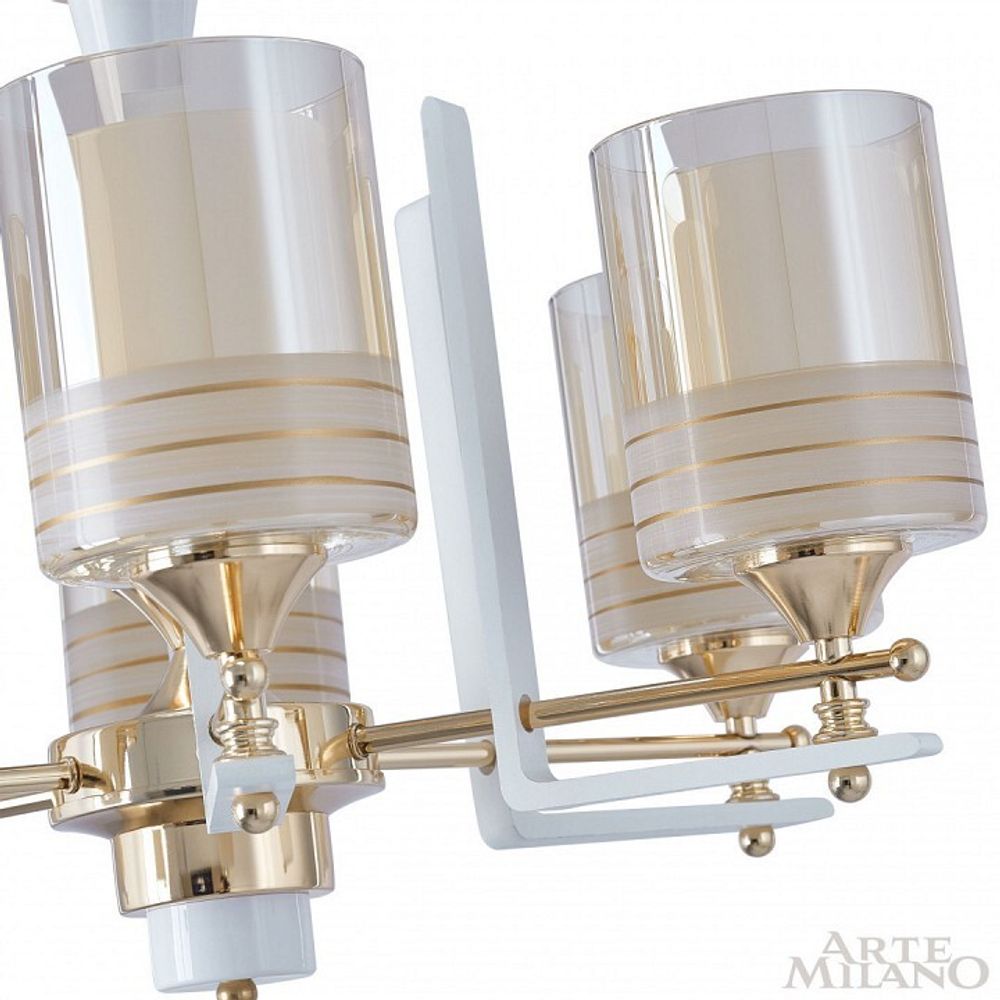Подвесная люстра Arte Milano Florentia-6087 306087/6 Wh/Gd
