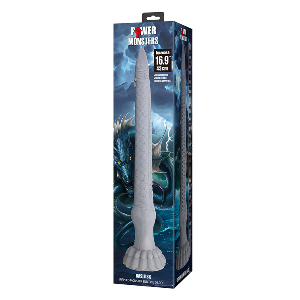 Фантазийный фаллоимитатор 43см Монстр-василиск на присоске Pretty Love Power Monsters Basilisk Fantasy Tentacle Dildo BW-008151