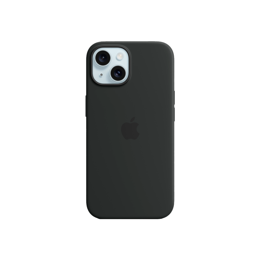 Силиконовый чехол с поддержкой MagSafe Apple Silicone Case для iPhone 15, Black (Черный)