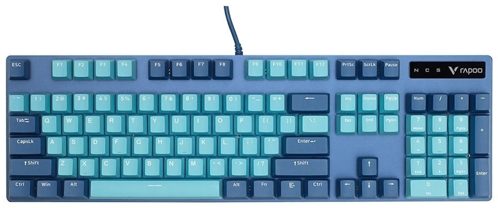 Клавиатура Rapoo V500PRO Cyan Blue голубой