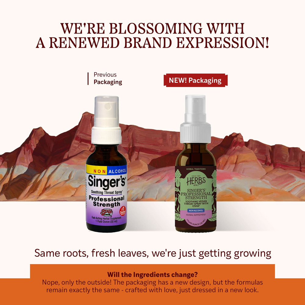 Herbs Etc., Singer's®, без спирта, 30 мл (1 жидк. унция)