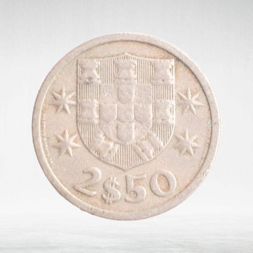 Portugal, 2.50 Escudos, 1964, VF