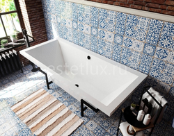 Ванна из литьевого мрамора Эстет Стелла 180х80 белая, ФР-00002809