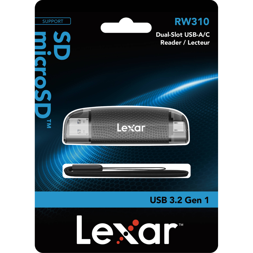 Картридер Lexar Dual Slot USB-A/C microSD/SD USB 3.1
