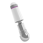 Мини-массажер с вибрацией OVO (5 режимов) (Цвет: белый с серебряным)