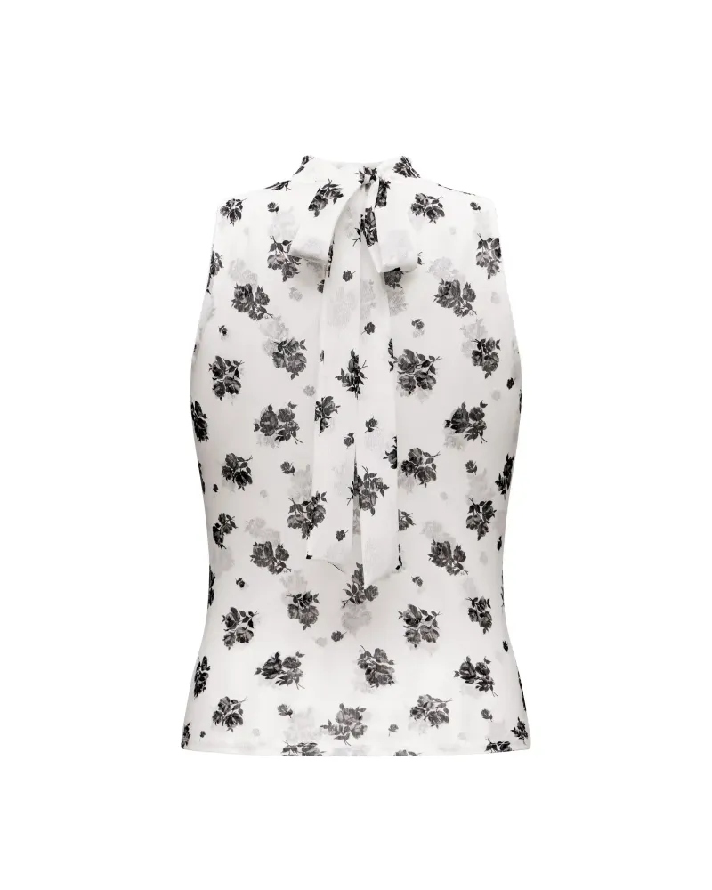 Terry, топ из молочной сетки с цветочным принтом