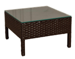 Столик плетеный журнальный Tagliamento Spring, кофе