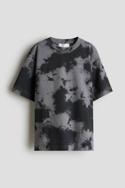 H&M Футболка из хлопка с принтом, черный