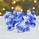 Фигурка "Дракон" 8 штук, символ года 2024 в ассортименте (фарфор)