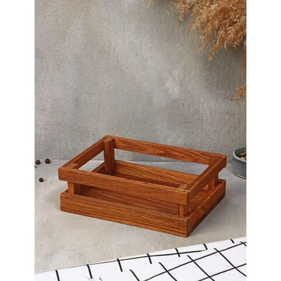 Дубовая подставка-органайзер (21х16х6,5 см) (Цвет: не задано)