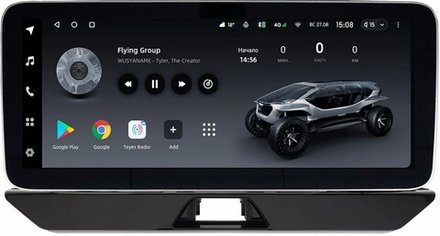 Магнитола Toyota Venza 2 2020-2024+ (поддержка 360), Harrier XU80 - Teyes LUX ONE ROUND монитор 12.3" 2K QLED на Android 10, CarPlay, 4G SIM-слот