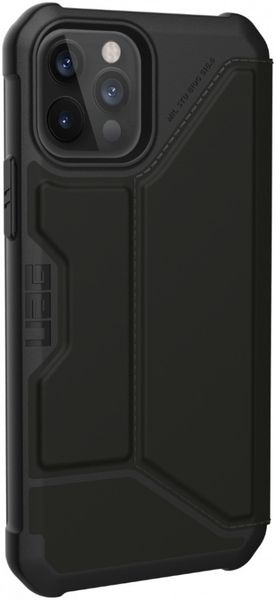 Чехол-книжка Uag Metropolis кожа для iPhone 12/ 12 Pro 6.1" черный (Black) 112356118340