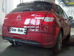 Фаркоп оцинкованный Galia C038C для Citroen C4 2004-2010, 2010-, Peugeot 307 2001-2007, Peugeot 308 2007-2012(паспорт и сертификат в комплекте)(без электрики)