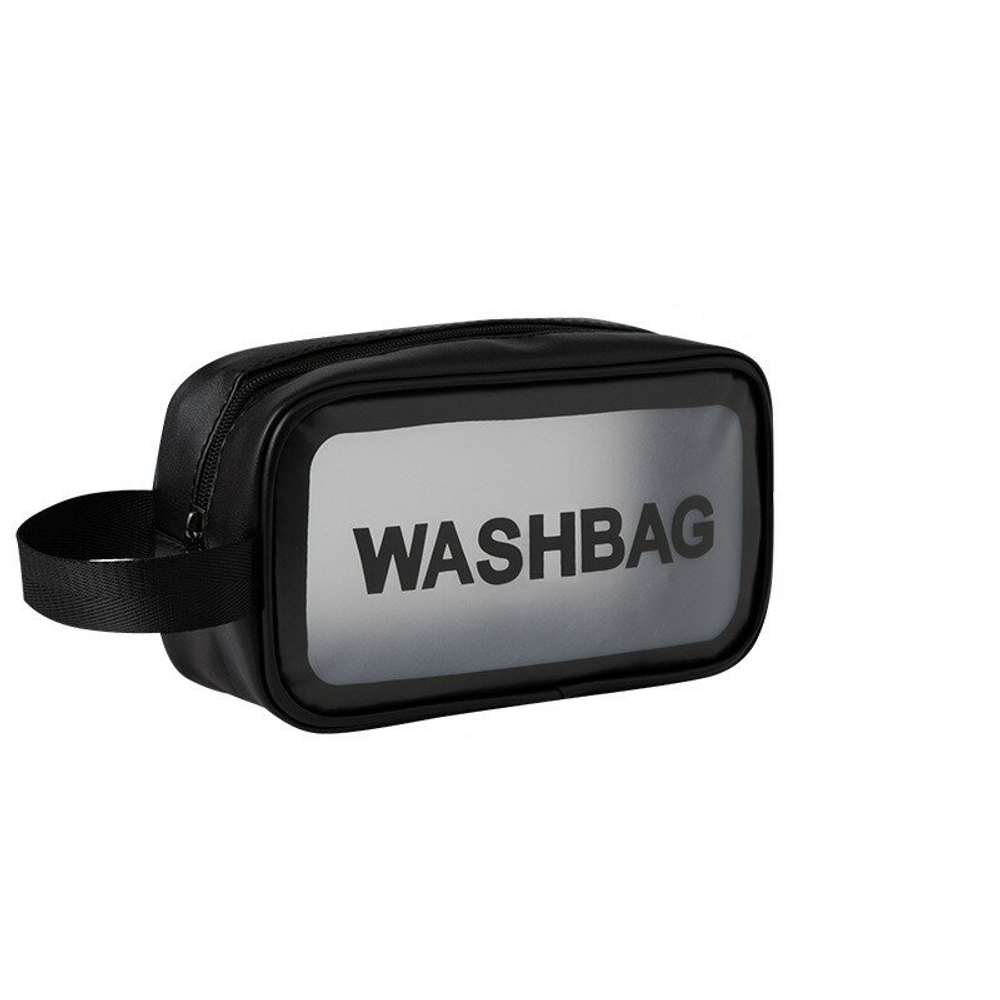 Косметичка водонепроницаемая Washbag сумка с ручкой органайзер косметичка для бассейна душа роддома, черная 26*10*15см