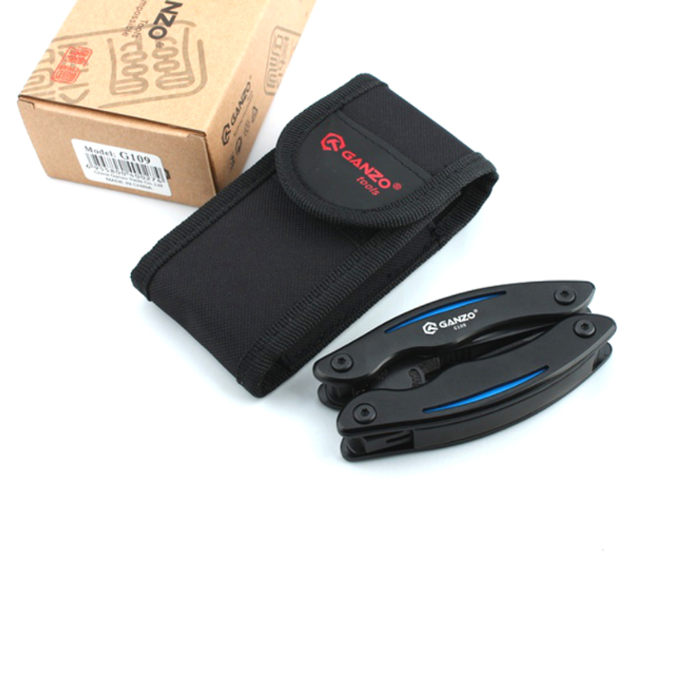 Мультитул Ganzo G109 (10 в 1) черный