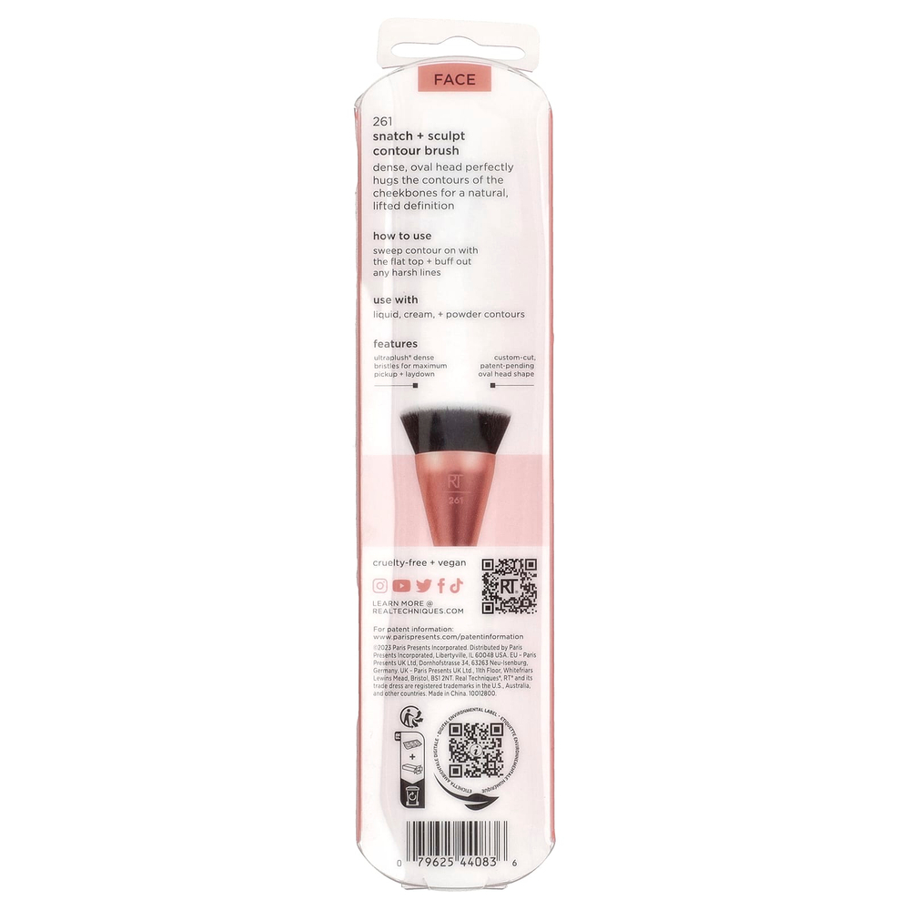 Real Techniques, Snatch + Sculpt Contour Brush, 1 кисть